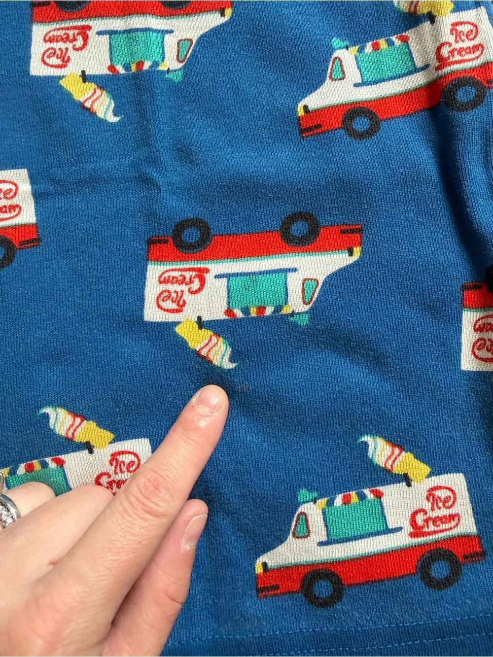 HANNA ANDERSSON Ice Cream Truck Short Sleeve & Shorts Pajama Set